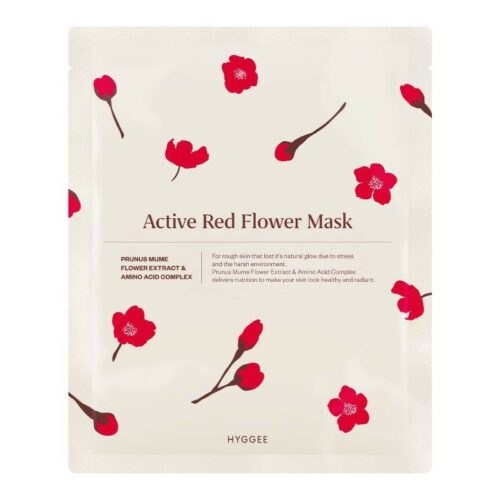 HYGGEE - ACTIVE RED FLOWER MASK - Lueur Skincare and more