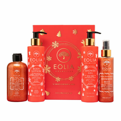 EOLIA COSMETICS - GIFT BOX XMAS EDITION Με άρωμα μελομακάρονο - Lueur Skincare and more