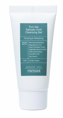 meisani - MINI - PURI-TEA SALICYLIC ACID CLEANSING GEL - Lueur Skincare and more